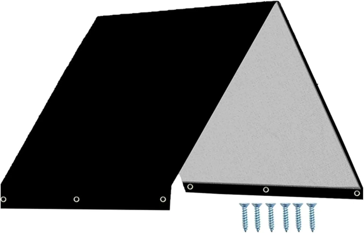 Playground Replacement Canopy, 52" x 89" Waterproof Swing Set Replacement Tarp Kids Playground Roof Canopy Backyard Playset Canopy Replacement for Outdoor Swing(Black)