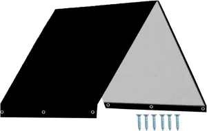 Playground Replacement Canopy, 52" x 89" Waterproof Swing Set Replacement Tarp Kids Playground Roof Canopy Backyard Playset Canopy Replacement for Outdoor Swing(Black)