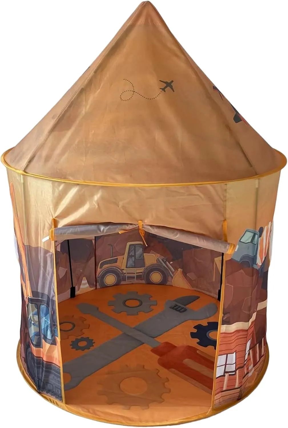 Playhouse for Boy Girl - Play Tent for Kids Toddlers, Pop Up Portable Toy Gift, Indoor Outdoor Airfort Bed Fort Party Room Airplane Bulldozer Excavator 3 4 5 6 Year Old (Construction Truck)