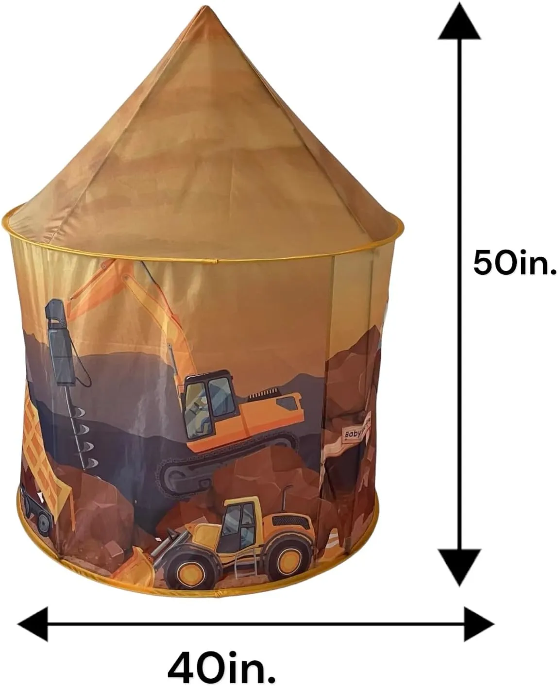 Playhouse for Boy Girl - Play Tent for Kids Toddlers, Pop Up Portable Toy Gift, Indoor Outdoor Airfort Bed Fort Party Room Airplane Bulldozer Excavator 3 4 5 6 Year Old (Construction Truck)