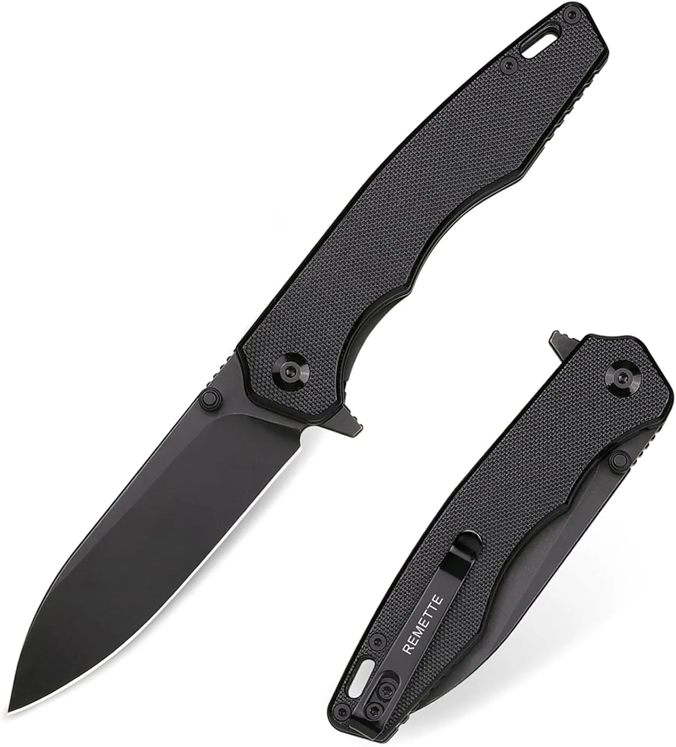 Pocket Knife Handfeel, 9Cr18MoV Blade Folding Pocket Knife with G10 Durable Handle, Everyday Carry EDC Pocket Knife with Pocket Clip, Sharp Home Camping Practical Pocket Knife