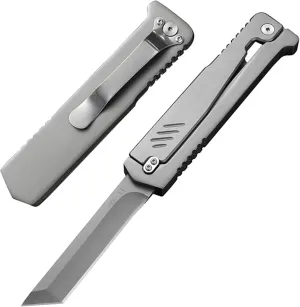 Pocket Knife Stainless Steel Daily Useful Folding Knife Multifunctional EDC Knife (Big and Heavy，Please choose carefully)