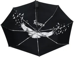 Poeticcity Automatic Folding UPF 50  Anti-UV Rain Umbrella, Auto Open/Close 3 Folds Sun Parasol Canopy Windproof Compact Travel Umbrella