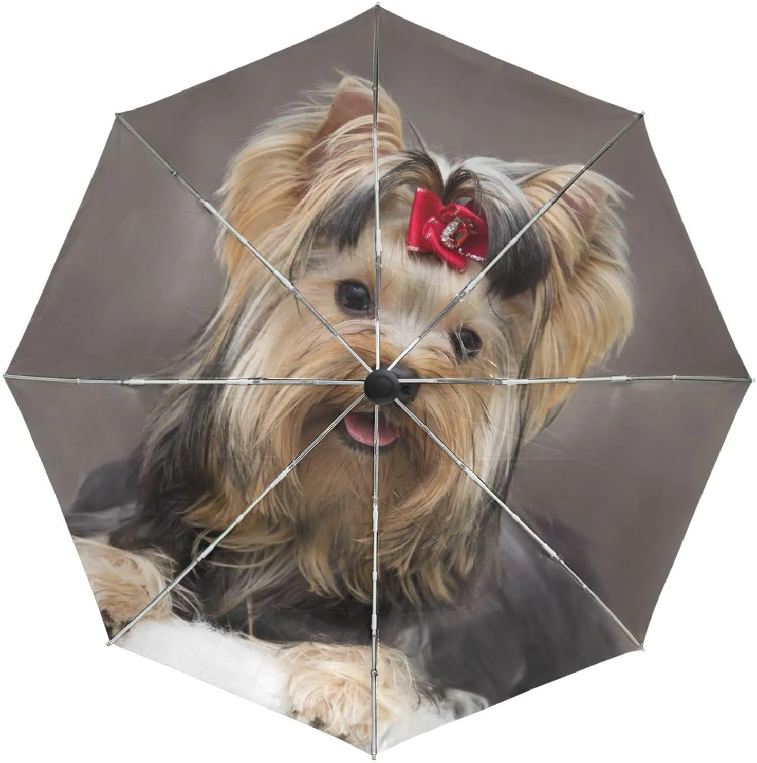 Poeticcity Automatic Folding UPF 50  Anti-UV Rain Umbrella, Auto Open/Close 3 Folds Sun Parasol Canopy Windproof Compact Travel Umbrella