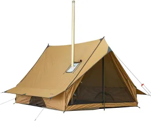 POMOLY Camping Hot Tent Stove Tent Wall Tent, Chalet 70 Pro Portable Cabin Tent with Stove Jack and Two Tent Poles for 2-3 Person Hiking, Backpacking