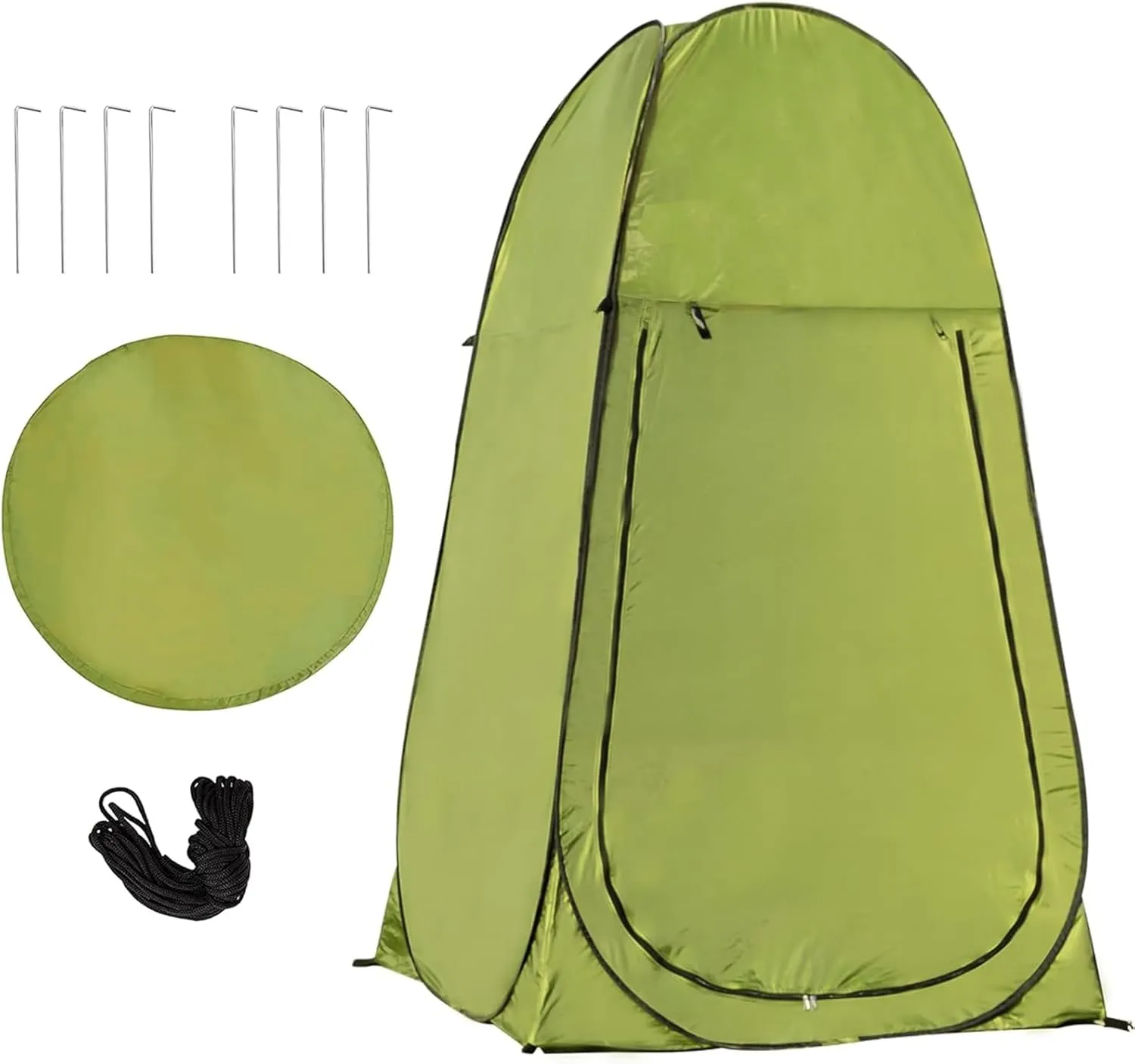 Pop Up Privacy Tent - 7ft Tall - Oversized Strong Camping Portable Toilet Tent Outdoor Camp Bathroom Changing Dressing Room - Instant Privacy Shelters Camping for Beach, Hiking, Fishing