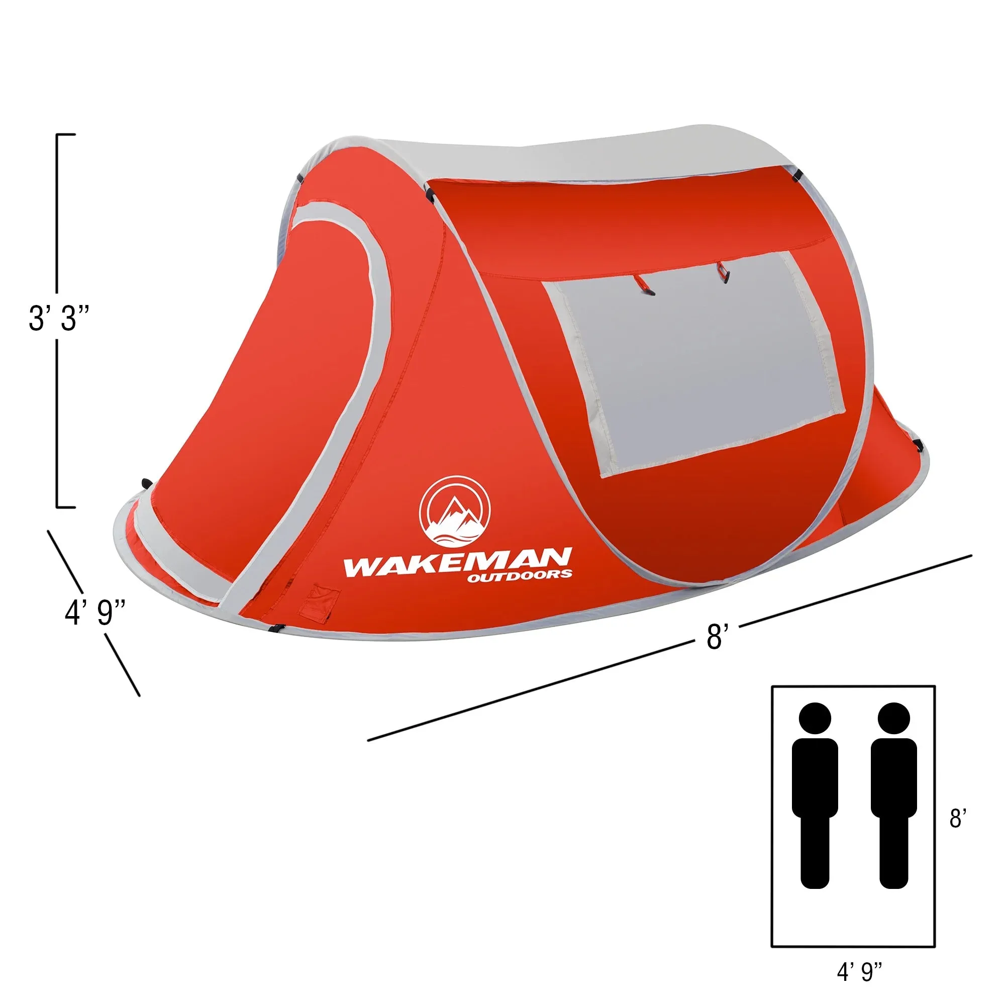 Pop-Up Tent 2 Person, Water Resistant