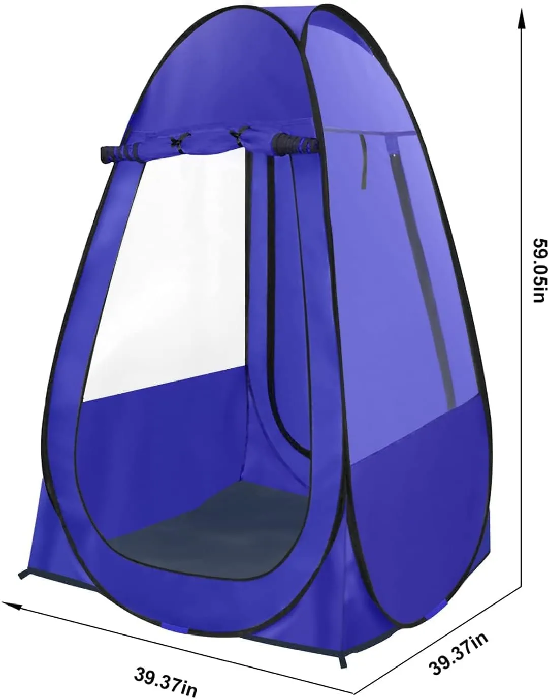 Pop Up Tent, Clear Outdoor Tents Sports Fishing, Rainproof and Windproof Beach Camping, Lightweight and Sturdy, Easy Set Up, UPF 50  Portable Folding 39" x 64"