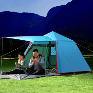 Pop Up Tent Family Camping Tent 3-4 Person Portable Tent Automatic Tent Waterproof Windproof for Camping Hiking Mountaineering