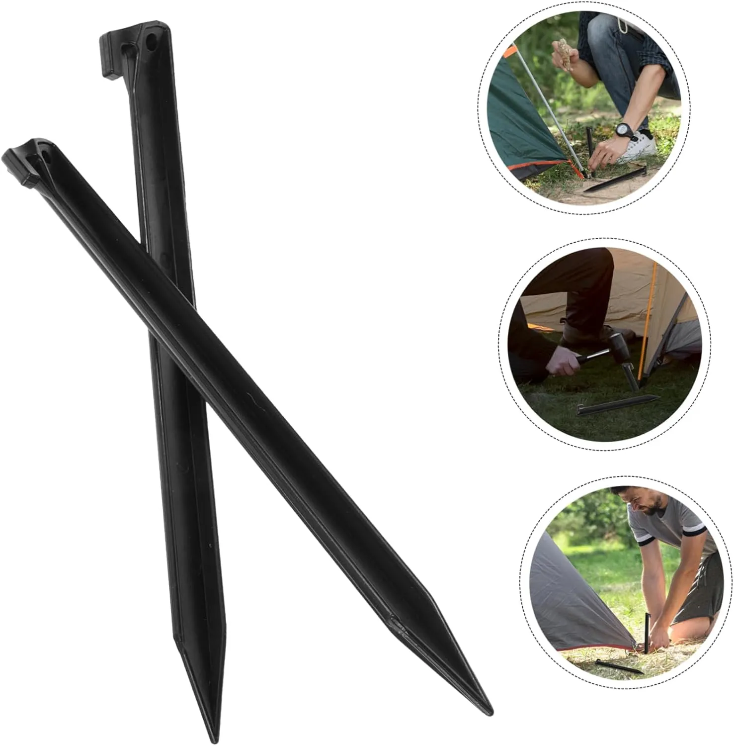POPETPOP 40pcs Camping Stakes Durable Tent Accessories for Secure Ground Fixing Heavy-Duty Pegs for Outdoor Tents and Tarps Wind-Resistant Design for Camping and Picnics