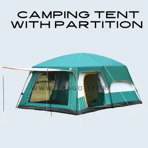 Portable Big Dome Tent House Tent for Camping for 5-9 person (380*260*190) ps191