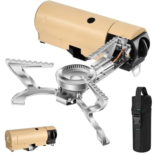 Portable Camping Stove Propane 1400W Gas Stove Collapsible Stove
