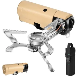 Portable Camping Stove Propane 1400W Gas Stove Collapsible Stove