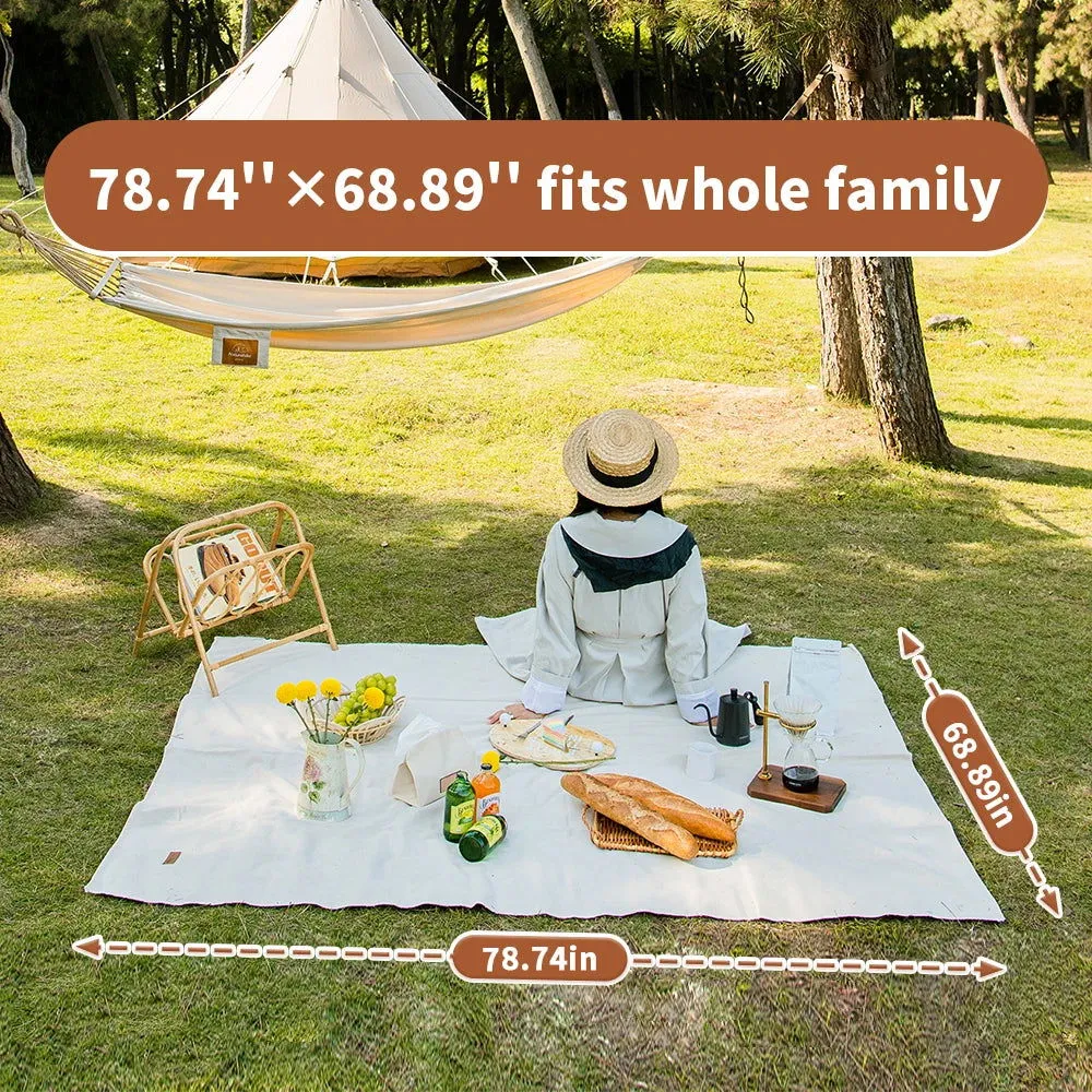 Portable Canvas Picnic Blanket – Ultra-Light, Large, Waterproof Camping Mat