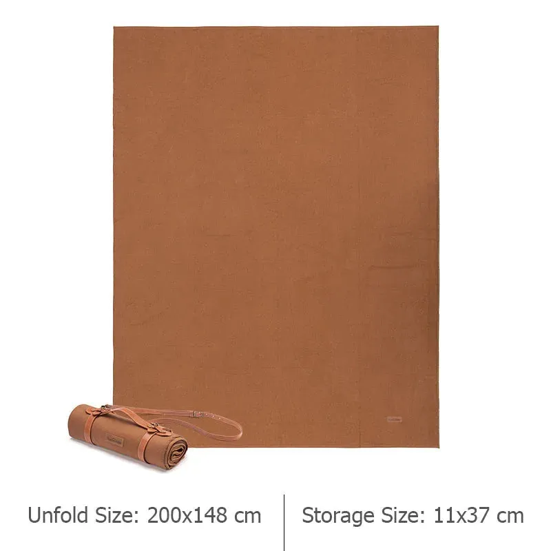Portable Canvas Picnic Blanket – Ultra-Light, Large, Waterproof Camping Mat