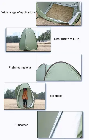 Portable Instant Pop Up Tent Changing Room, Large Capacity Thickened Tent, Outdoor Shower Portable Privacy Tent Pop-up Room Camping Toilet Changing Room Folding Multifunctional decorate