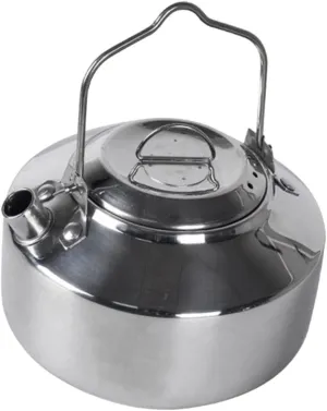 Portable Outdoor Stovetop Kettle for Camping 1l Stainless Steel Tea Pot Ergonomic Handle