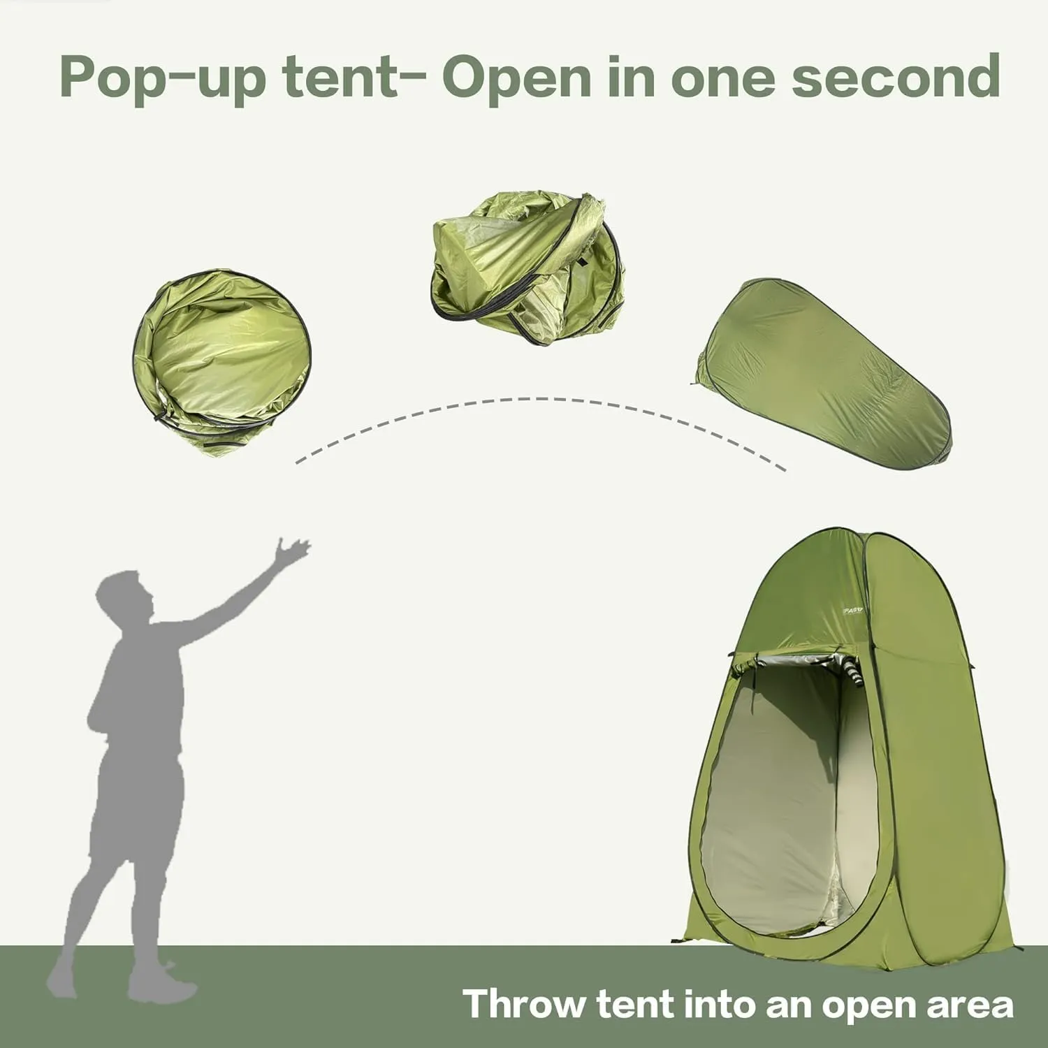 Portable Pop Up Privacy Tent - Spacious Dressing Changing Room Outdoor Privacy Shelter Tent with Carry Bag for Camping Hiking Beach Toilet Shower Bathroom