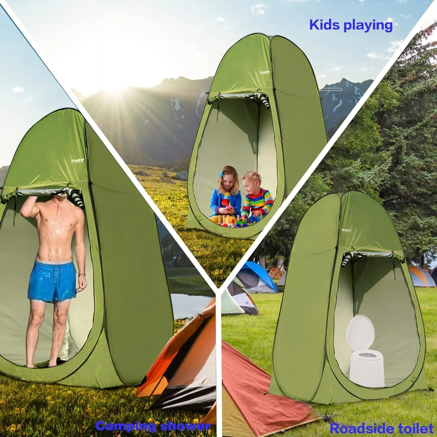 Portable Pop Up Privacy Tent - Spacious Dressing Changing Room Outdoor Privacy Shelter Tent with Carry Bag for Camping Hiking Beach Toilet Shower Bathroom