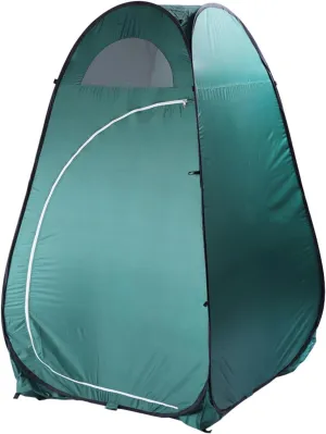 Portable Pop-up Toilet Privacy Shelter Tent for Adults,Foldable Shower Camping Tent,Instant Changing Dressing Room Rain Shelter,Outdoor Toilet Stall for Hiking Beach Fishing,Lightweight&Sturdy Green