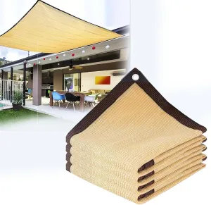 Premium Sun Shade Netting 2x2m & 3x5m - Outdoor Privacy Mesh Tarp, UV Blocker Shade Cloth for Greenhouse, Plant Protection, Camping, Carport, Terrace (19.7ft x 32.8ft)