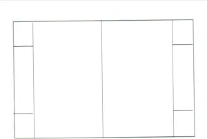 Print-Ready Tri-Fold Table Tent (5" x 8-1/2" Folded), 1-UP on 8-1/2" x 14" White 67lb Vellum Paper - 250 Sheets