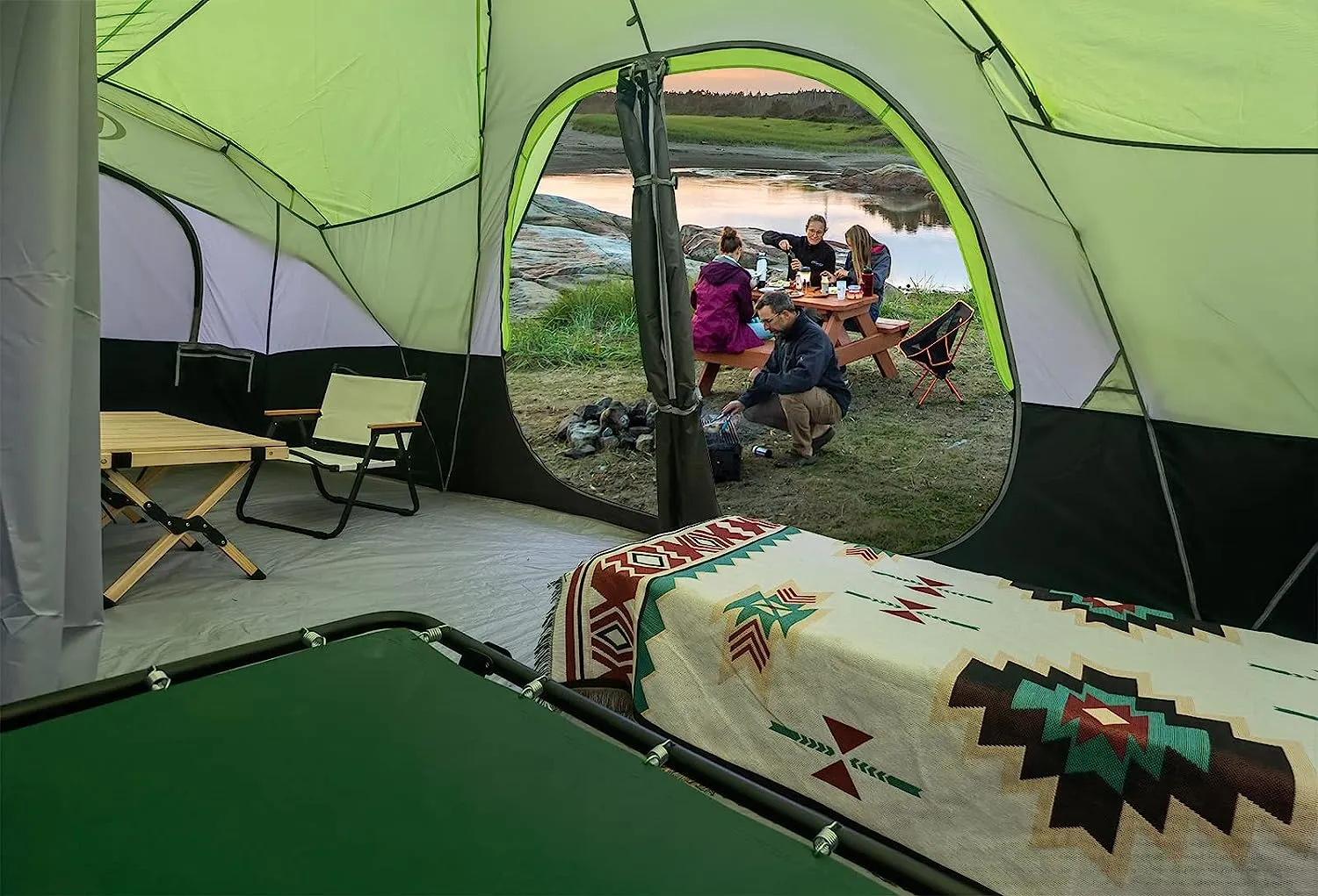 Products Camping Tent Automatic 3-4 Man Person , 4 Seasons Instant Tent Pop Up Tent for Camping, Hiking, Outdoor Festivals, Car Trip