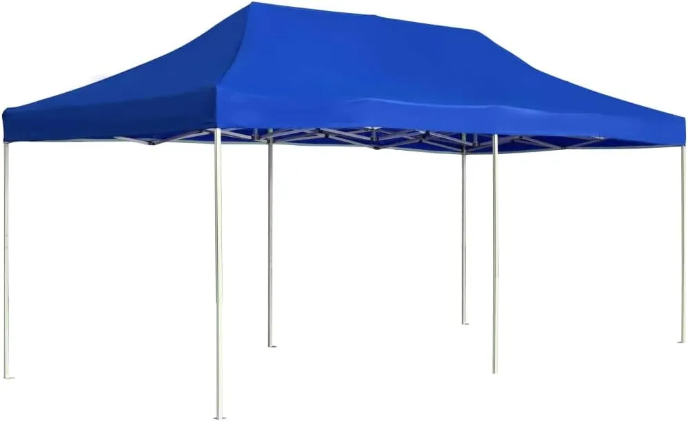 Professional Folding Party Tent,Canopy Tent,Outdoor Tent,Tents for Parties,Outdoor Canopy,Easy to Carry,100% Waterproof,Heavy Duty,Mounting Materials Included, Aluminium 236.2"x118.1" Blue