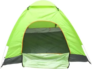 Quick Open 3-4 Person Tent Family Beach Camping Grey 8 Ground Pegs 4 Windproof Straps Roof Cover Bag