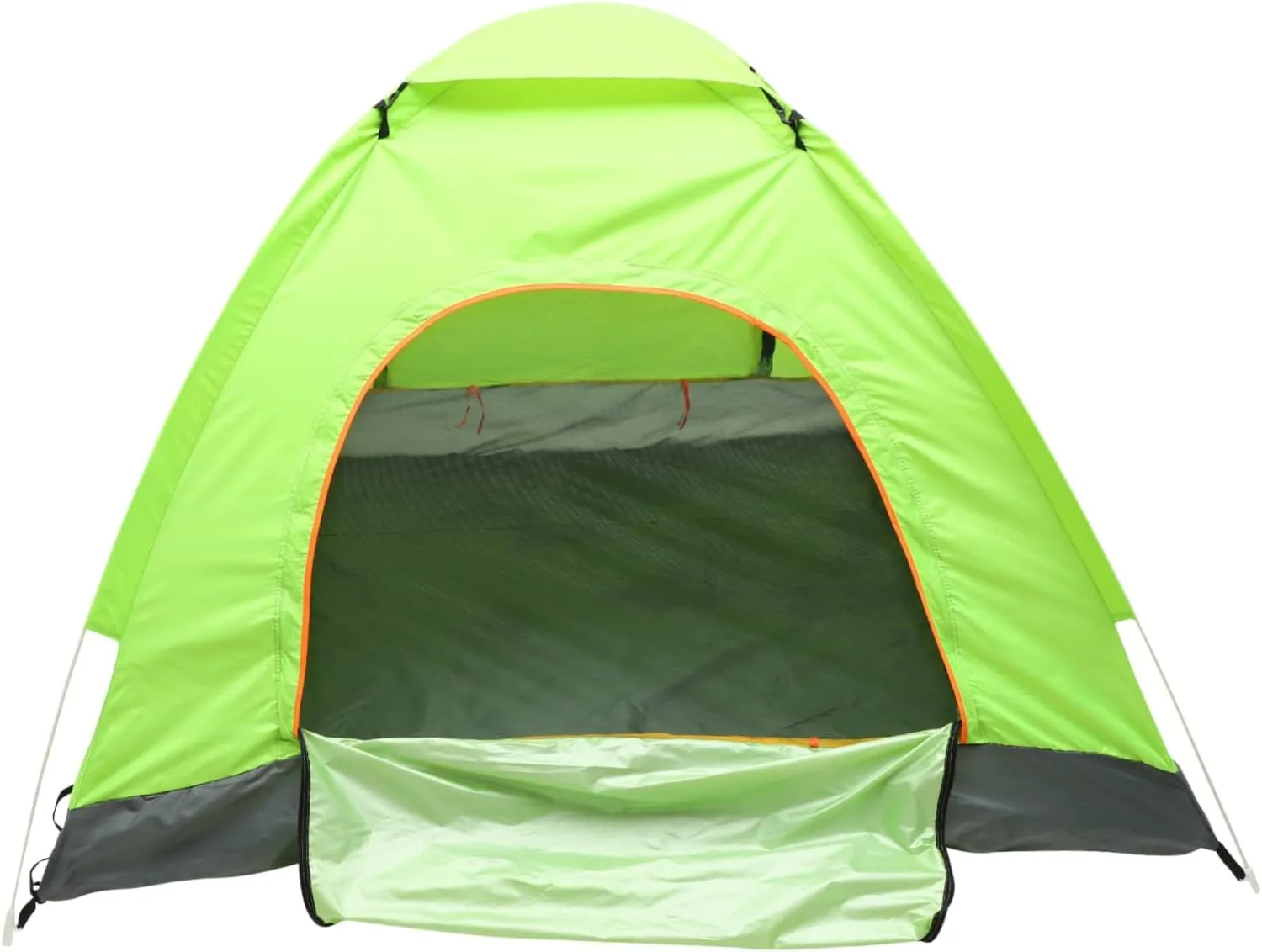Quick Open 3-4 Person Tent Family Beach Camping Grey 8 Ground Pegs 4 Windproof Straps Roof Cover Bag