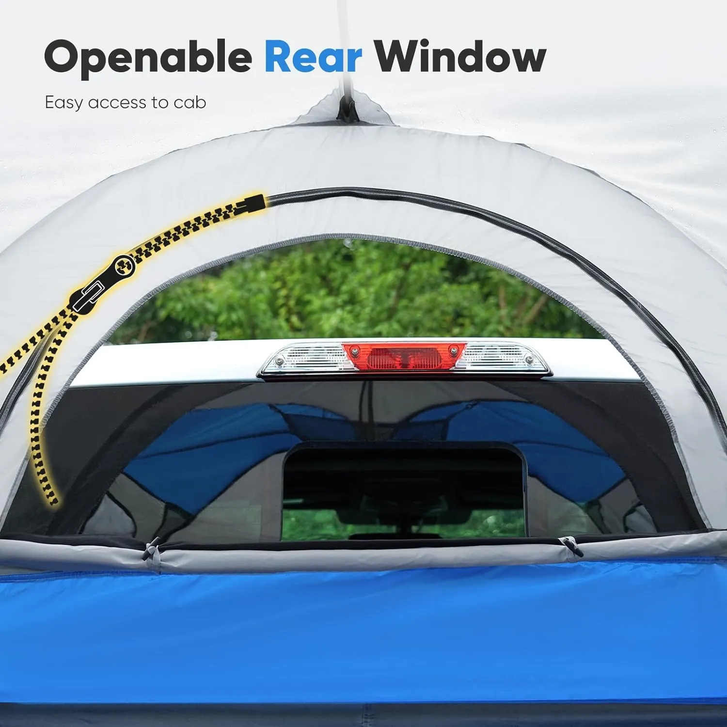 Quictent Pickup Truck Tent for 5.5-5.8'/6.0-6.3'/6.4-6.7'/8.0-8.2'/5.0-5.2' Bed, Waterproof PU2000mm 2-Person Sleeping Capacity Truck Bed Tent with Removable Awning, Rainfly ＆ Storage Bag Included
