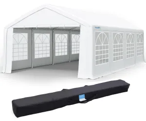 Quictent Premium 10x30 Party Tent Heavy Duty Outdoor Gazebo White Event Shelter Wedding Canopy Tent for Parties Carport BBQ with Removable Sidewall Windows & Storage Bags