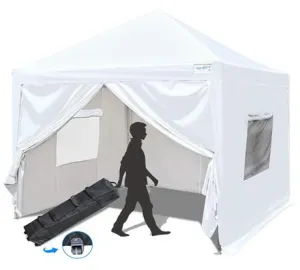 Quictent Upgraded Privacy 8' x 8' Pop Up Canopy-White