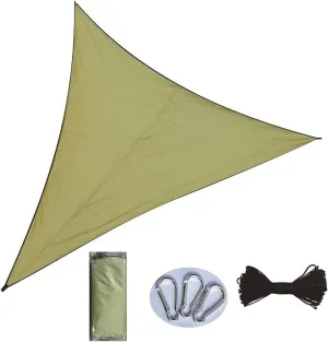Rain Fly Tent Tarp Outdoor Waterproof Sunshade Tarpaulin Triangle Rain Cloth Camping Tent Tarpaulin for Camping Outdoor Travel (Color : Green, Size : 4 * 4 * 4M) (Green 6 * 6 * 6M)