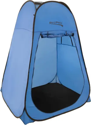 RecPro Portable Pop Up Privacy Tent | Changing Room, Toilet, Shower, Rain Shelter for Camping & Beach | Includes Carry Bag, Ground Cover, and rain Cover
