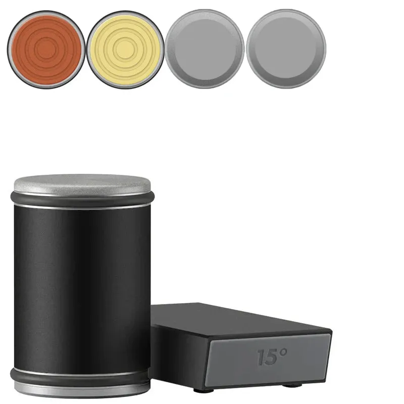 Rolling Knife Sharpener & Magnetic Holder Set – Diamond Sharpening Stone with 15° & 20° Angle Roller for Effortless Blade Perfection
