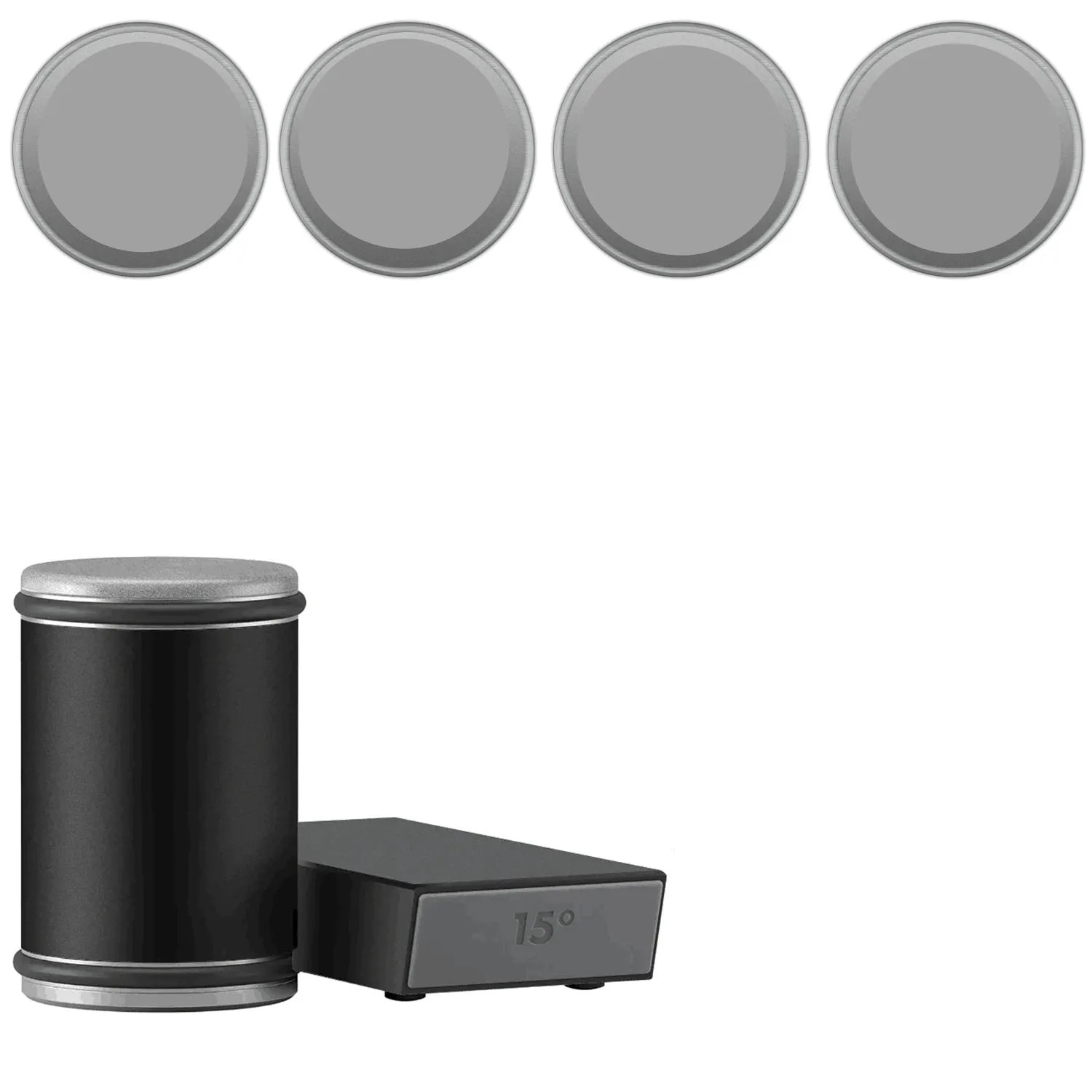 Rolling Knife Sharpener & Magnetic Holder Set – Diamond Sharpening Stone with 15° & 20° Angle Roller for Effortless Blade Perfection
