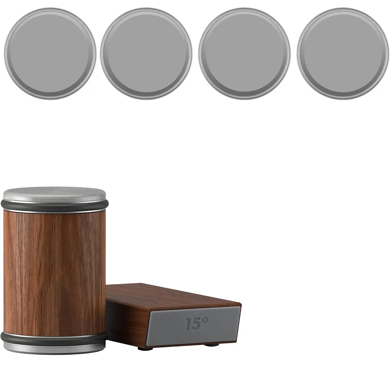 Rolling Knife Sharpener & Magnetic Holder Set – Diamond Sharpening Stone with 15° & 20° Angle Roller for Effortless Blade Perfection