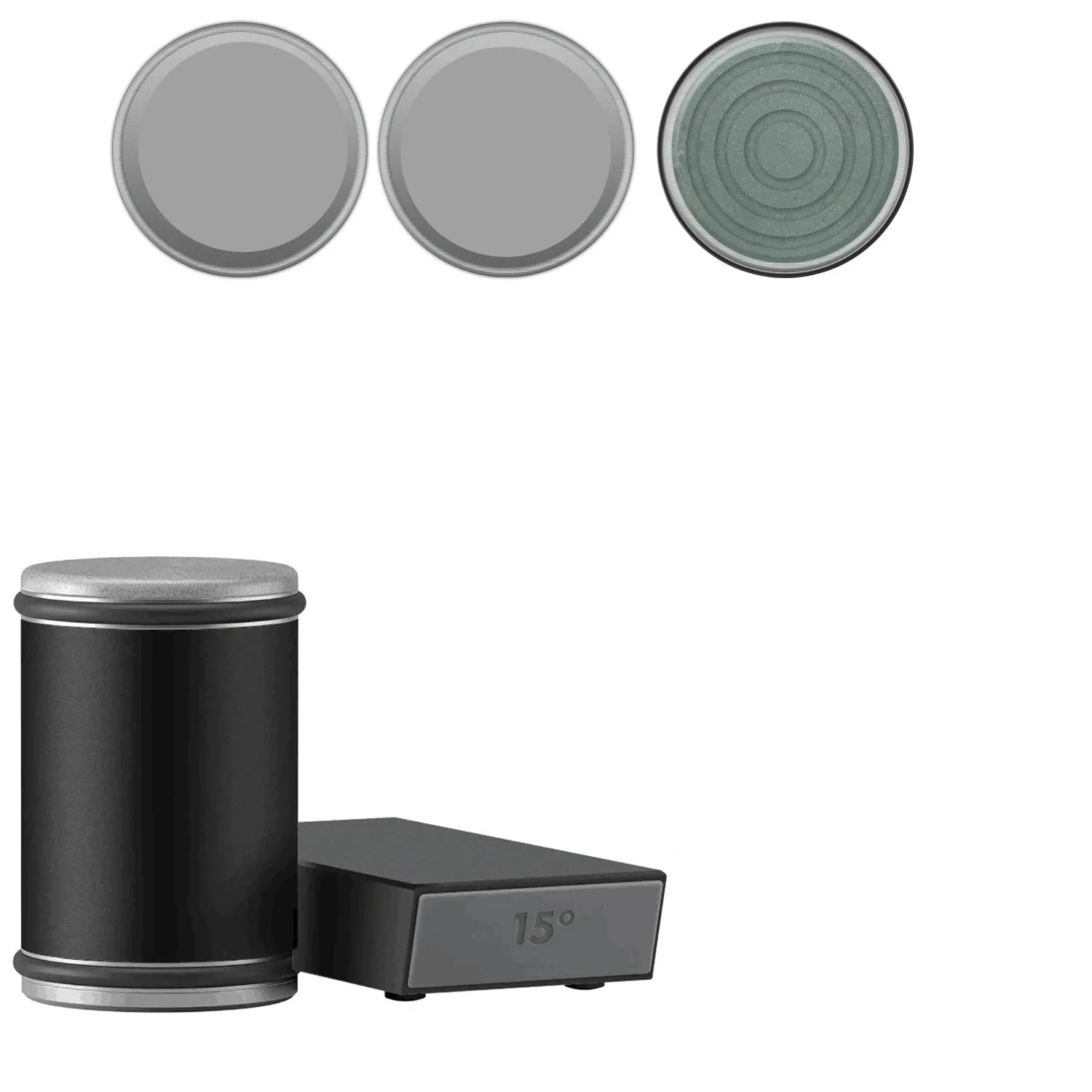 Rolling Knife Sharpener & Magnetic Holder Set – Diamond Sharpening Stone with 15° & 20° Angle Roller for Effortless Blade Perfection
