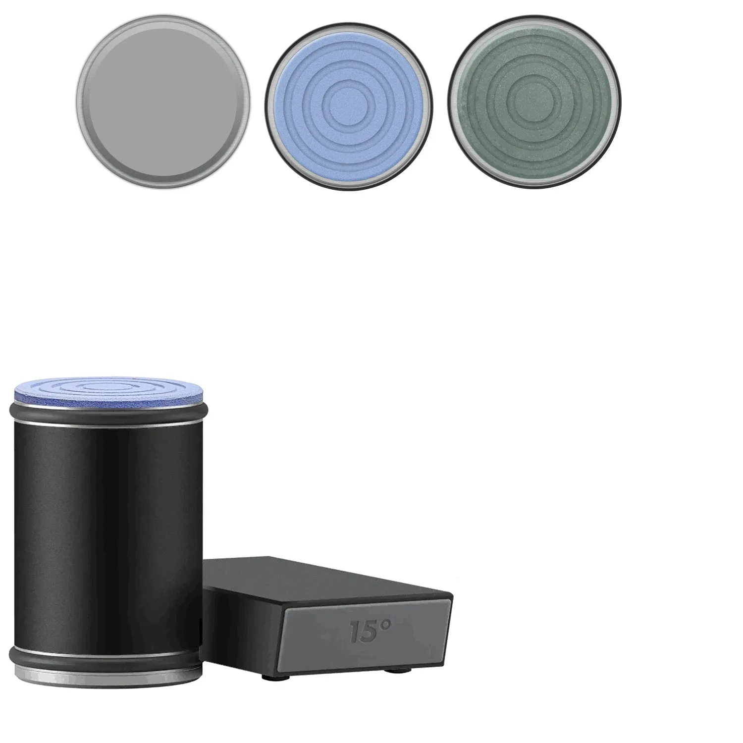 Rolling Knife Sharpener & Magnetic Holder Set – Diamond Sharpening Stone with 15° & 20° Angle Roller for Effortless Blade Perfection