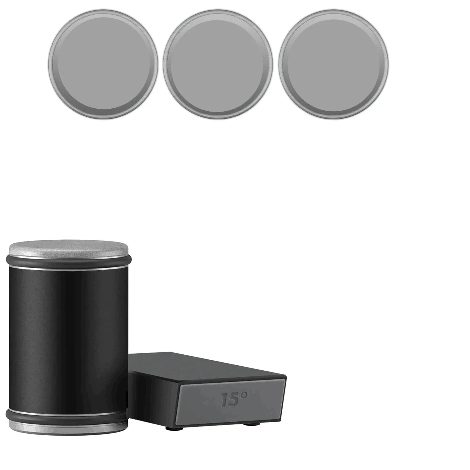 Rolling Knife Sharpener & Magnetic Holder Set – Diamond Sharpening Stone with 15° & 20° Angle Roller for Effortless Blade Perfection