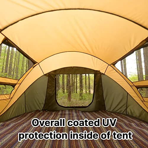 Roticamp Mobidic Camping Pop Up Tent 4-Person, Automatic Setup