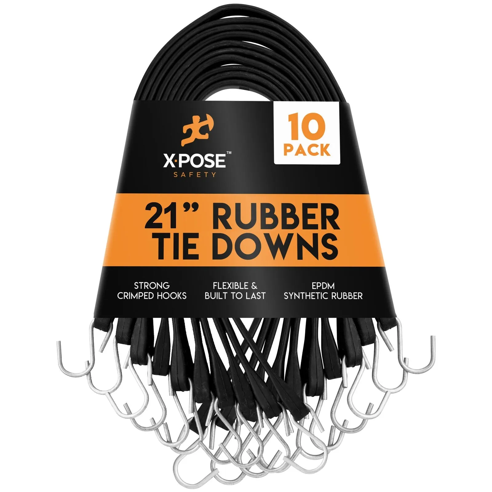 Rubber Tie Down Straps 21 10 Pack