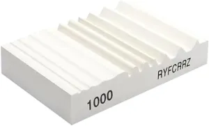 RYFCRRZ Whetstones Wood Carvers Sharpener Wood Carving Chisel Tools Knife Gouge Sharpening Stones System Handy Multifunctional Little Wet Stone Waterstone with Multiple Grooves 1000 Grit
