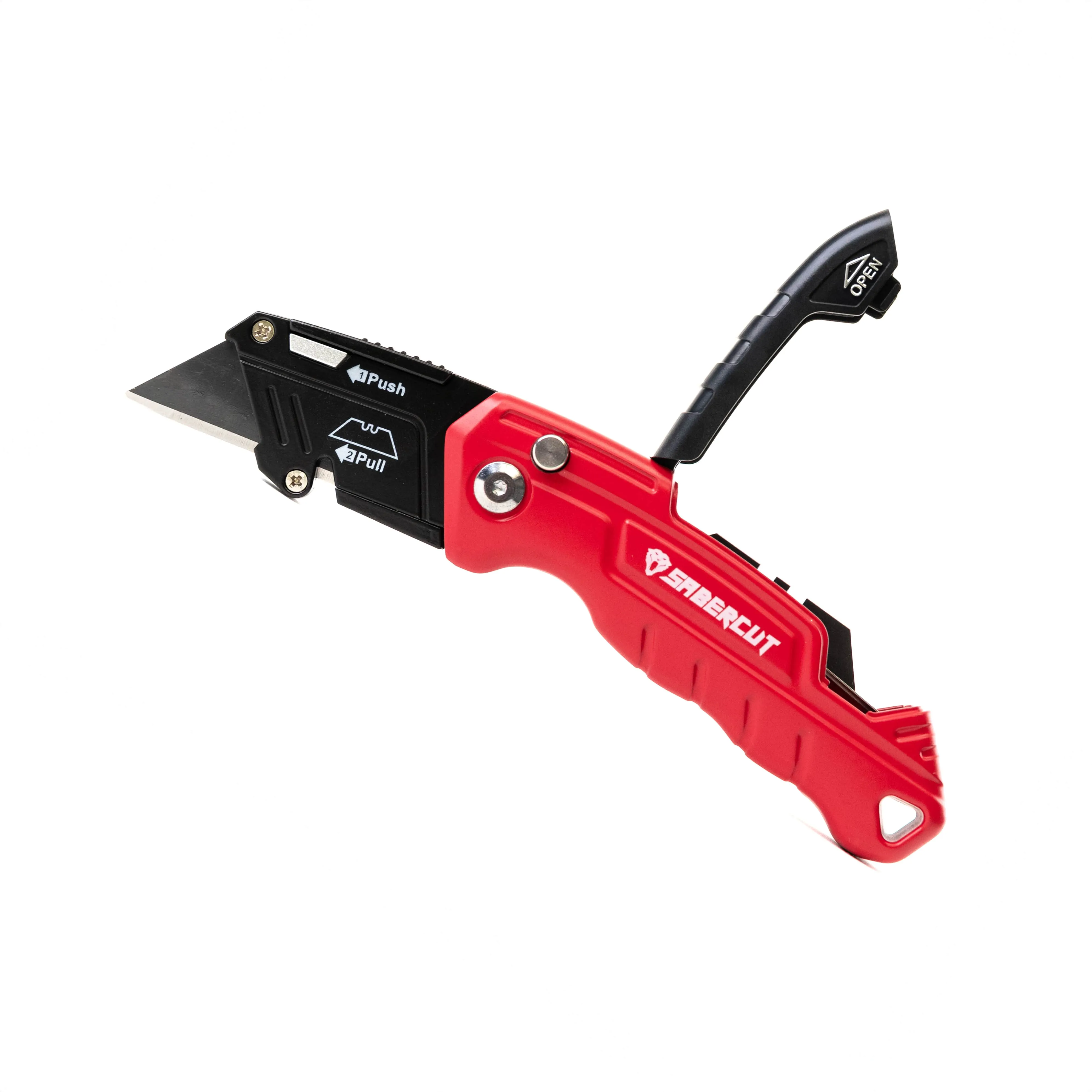 SABERCUT FLIP UTILITY FOLDING KNIFE W/ 4 BLADES
