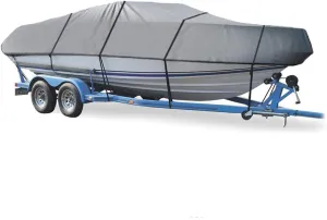 SBU Grey Boat Cover Compatible for MAXUM 2000 SR I/O W/EXTD SWPF 2004-2009, Trailering Storage Mooring