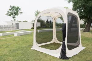 Screen House Tent Pop Up Screen Room Canopy Instant Tent Portable Gazebo with Mosquito Netting UV Resistant Water Resistant for Patio, Backyard, Deck & Outdoor Camping Activities (63 inch)