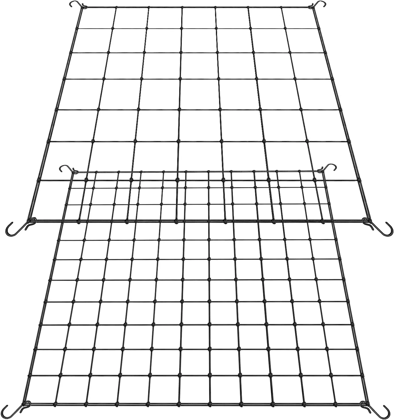 Scrog Net 5x5,5x5ft Trellis Netting for Grow Tent,Hanging of Black Plant Grow Nets Support Garden,2 Pack
