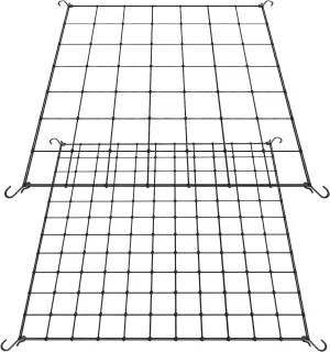 Scrog Net 5x5,5x5ft Trellis Netting for Grow Tent,Hanging of Black Plant Grow Nets Support Garden,2 Pack