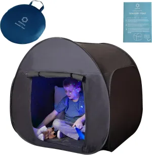 Sensory Tent | Calm Corner for Children to Play and Relax | Sensory Corner | Helps with Autism, SPD, Anxiety & Improve Focus | Black Out Sensory Tents for Autistic Children | Small
